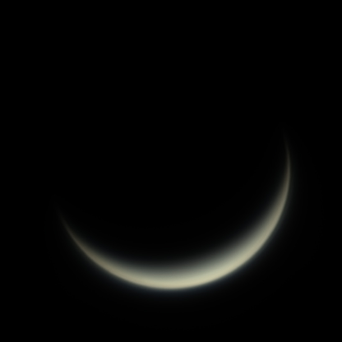 Venus als die Sichel der Dämmerung